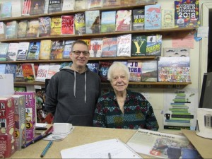 Sylvia and Doran Levy, mother and son owners of Here's a Bookstore.
